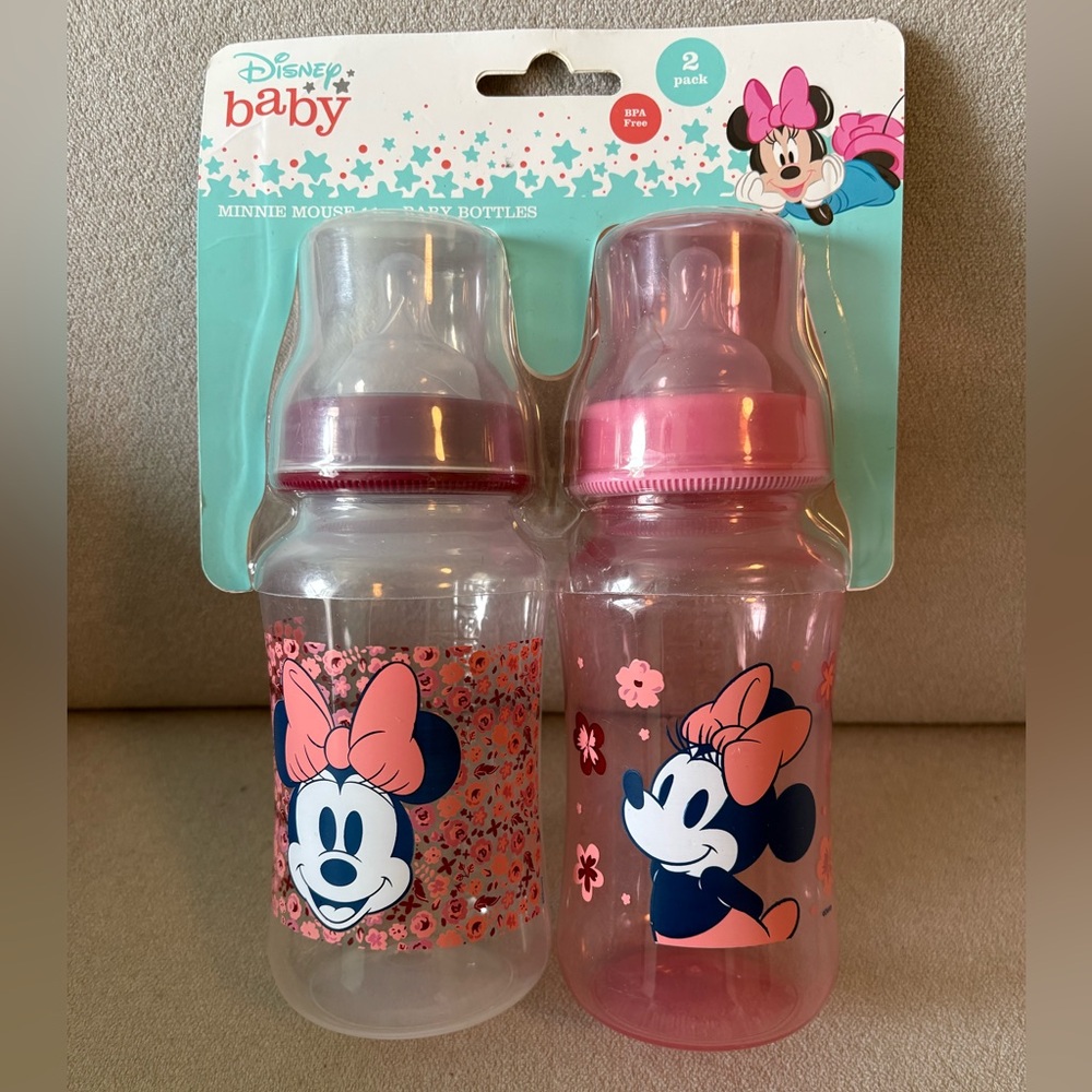 Disney 2 Pack Minnie Mouse 11oz Baby Bottles